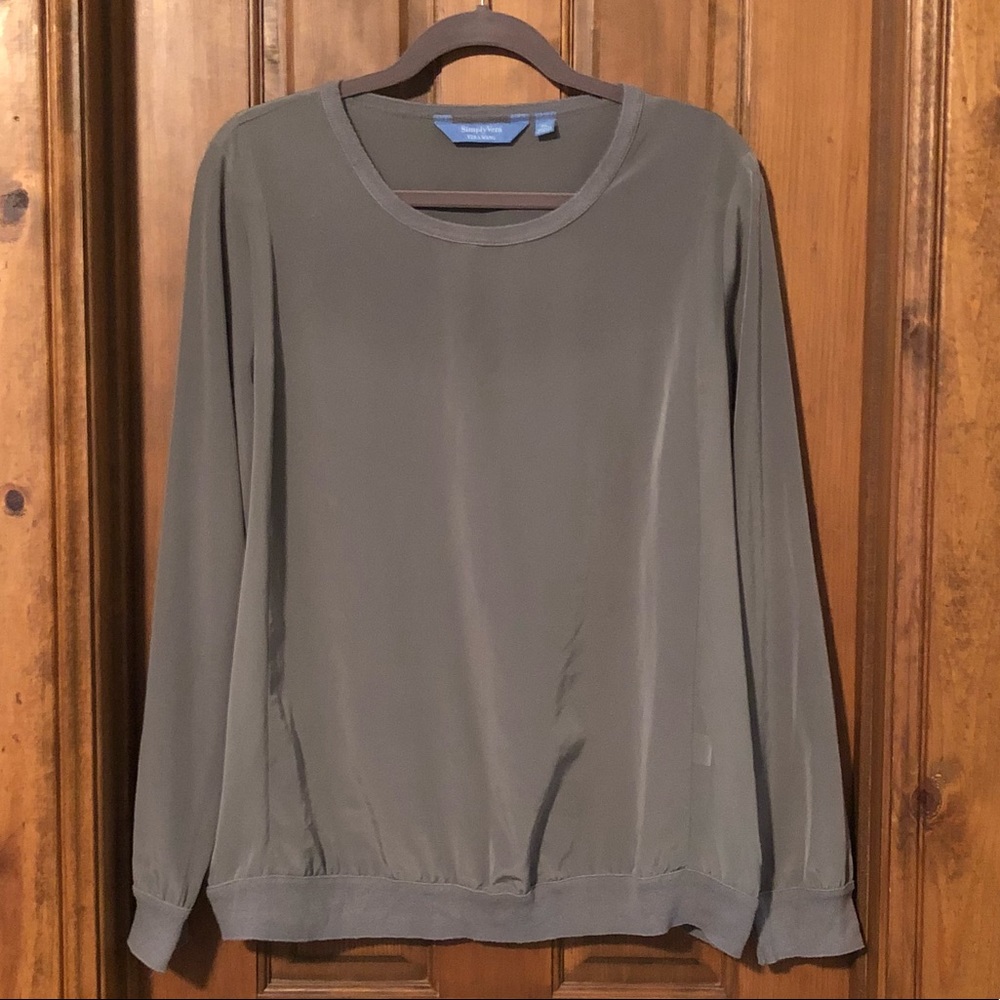 Grey Long Sleeve Top